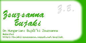 zsuzsanna bujaki business card